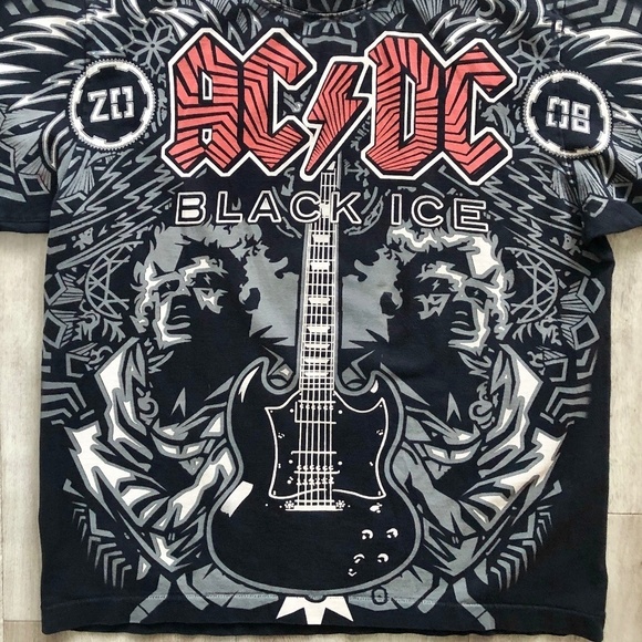 2008, AC/DC, T-Shirt, Vintage, Single Stitch, T Shirt, Double Sided Print - Picture 4 of 15